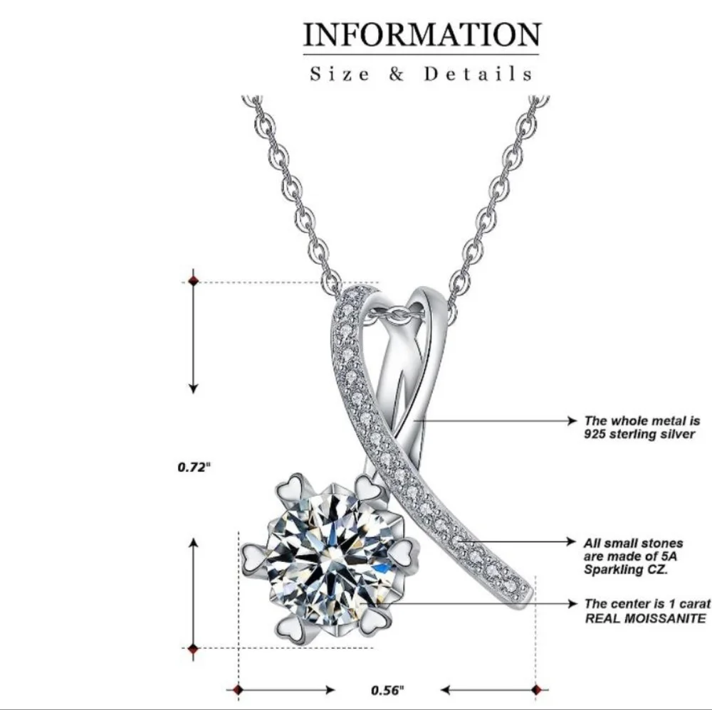 beautiful pendant, 925 sterling silver, does not include chain - Picture 4 of 4
